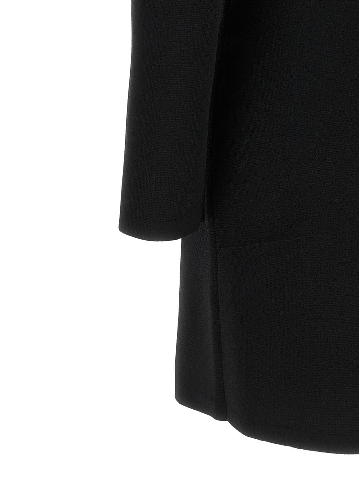 Elisabetta Franchi Fabric Stitch Knit Dress Dresses - Black | 18adc2d57be43137f8f9cd63afa5b85d5ac81771