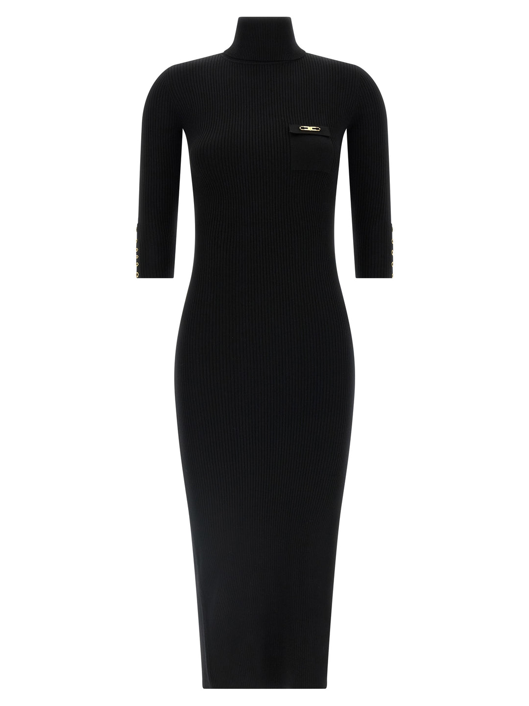 Elisabetta Franchi Knitted Dress Dresses - Black | 9d6c2f4b5b75ed144d0da4cdf022b2de9ca26751