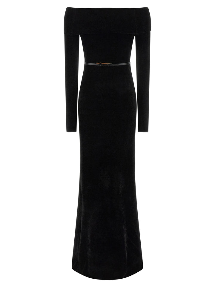 Elisabetta Franchi Red Carpet Dresses - Black | 7c31956e1cf57ee0f6b78630b96968b72f612b1d