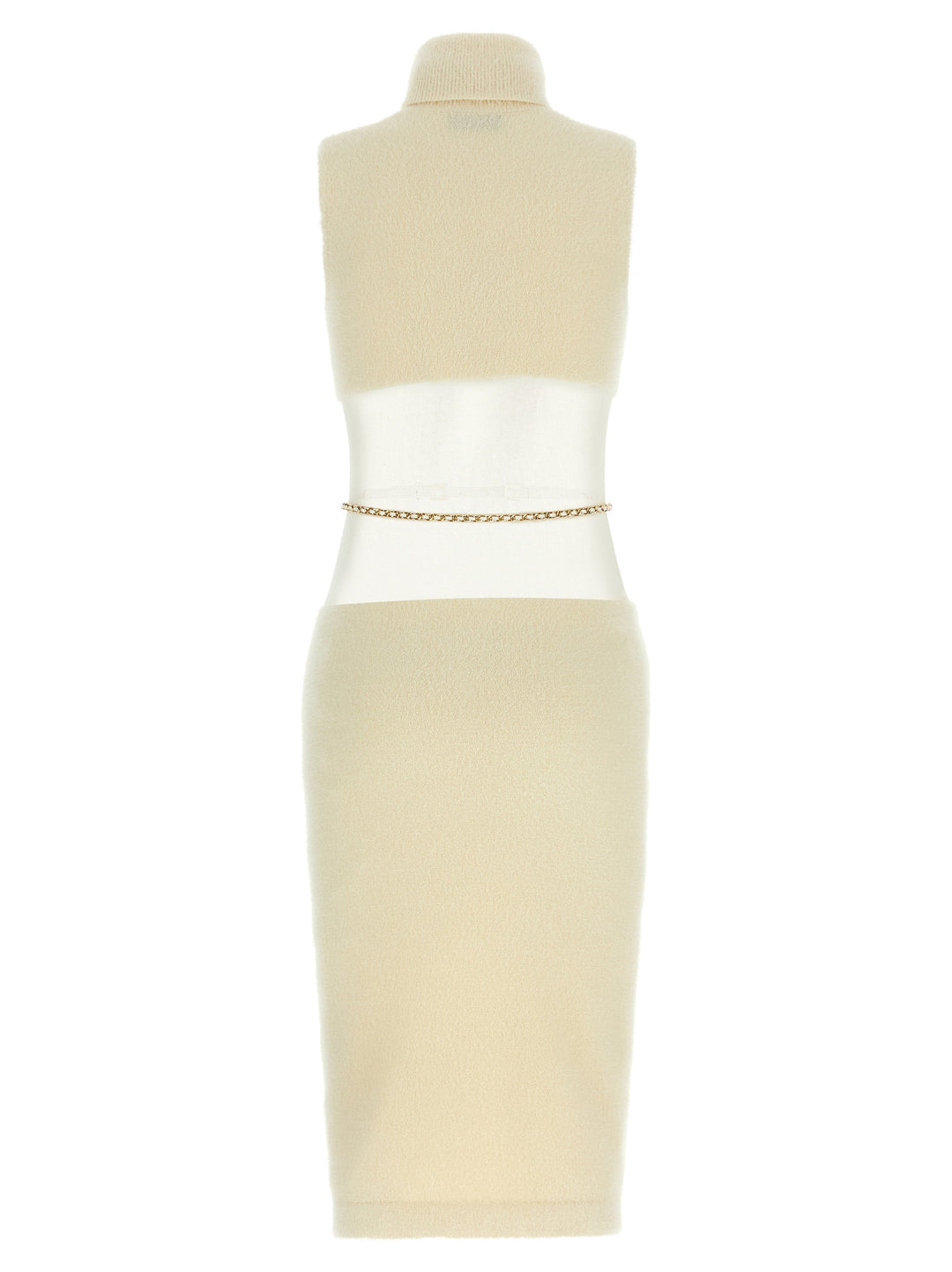 Elisabetta Franchi Gauze Insert Dress Dresses - White | 4fc434c2072407fde0fb635e0da973d62c8b761c