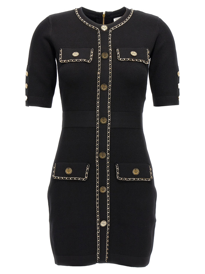 Chain Detail Dress Dresses Black