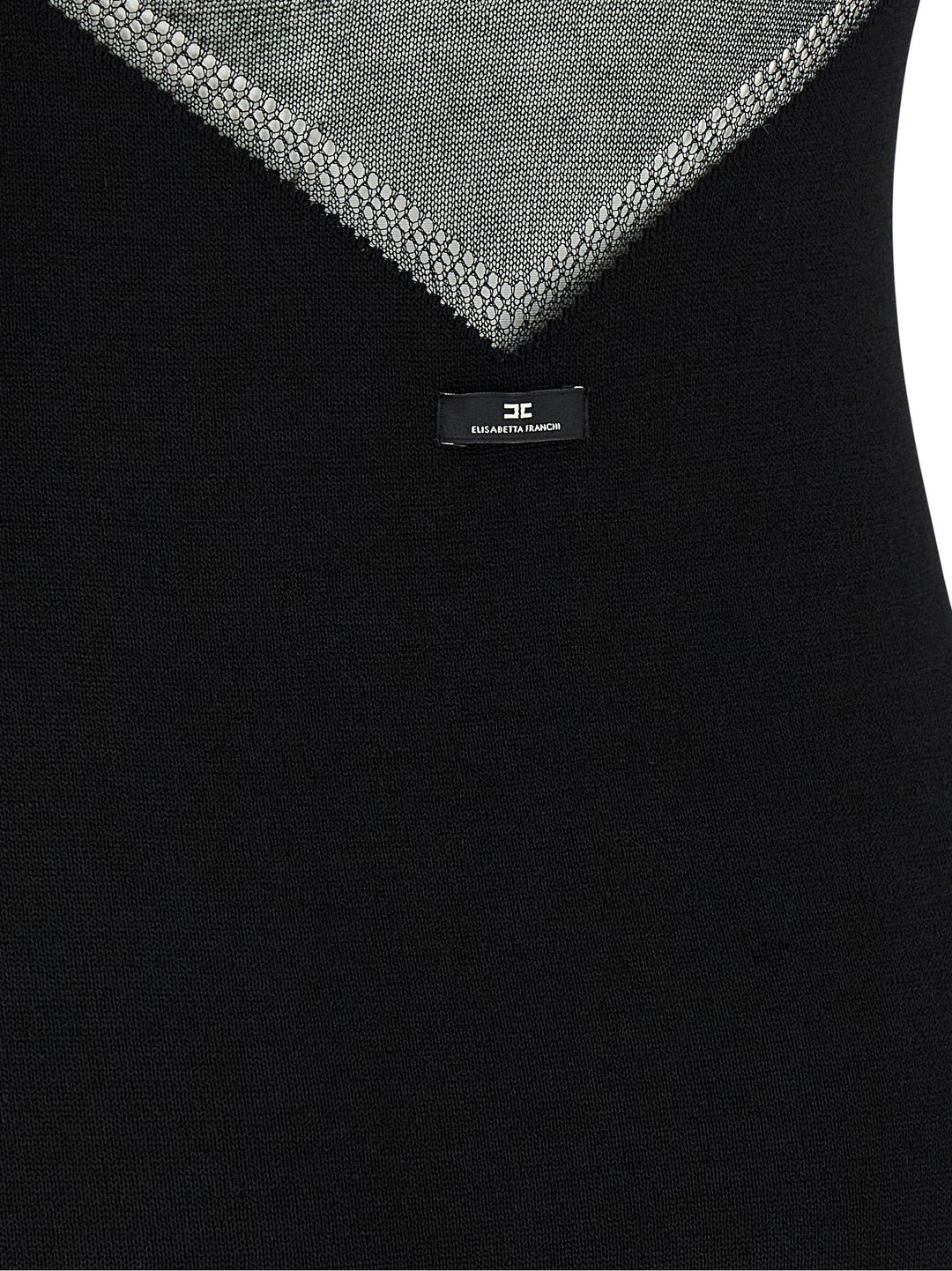 Elisabetta Franchi Dress With Transparencies Dresses - Black | 048c8399267e0349913f2dafba4a0589a0e73cce