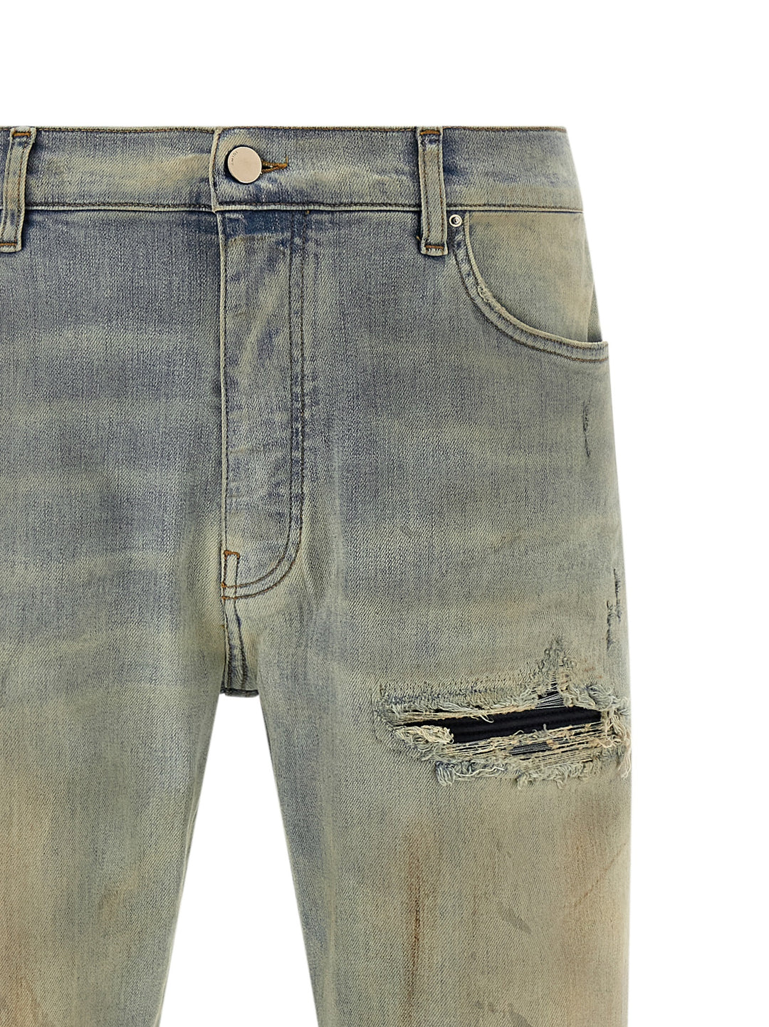 Amiri Suede Mx1 Jeans - Beige | 2d8b311f3223776d1f996794aa3187f64591f1a1