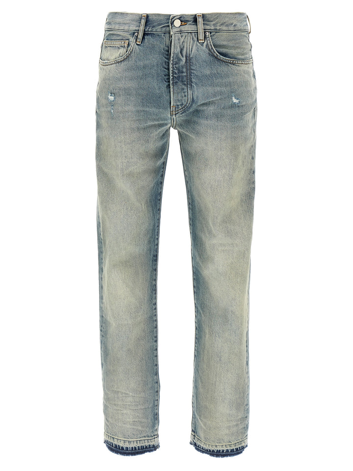 Released Hem Jeans Blue