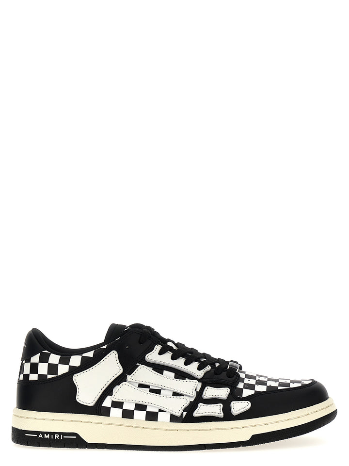 Checkered Skel Top Low Sneakers White/Black