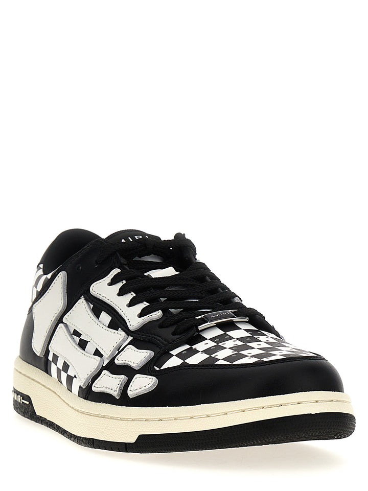 Checkered Skel Top Low Sneakers White/Black