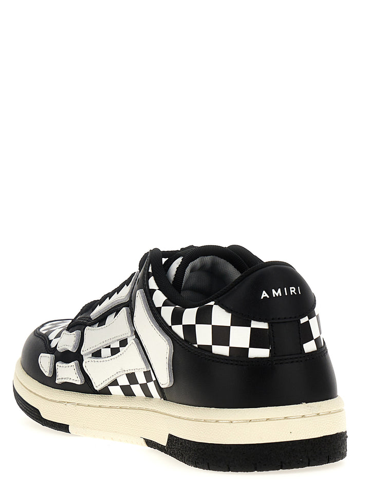 Checkered Skel Top Low Sneakers White/Black