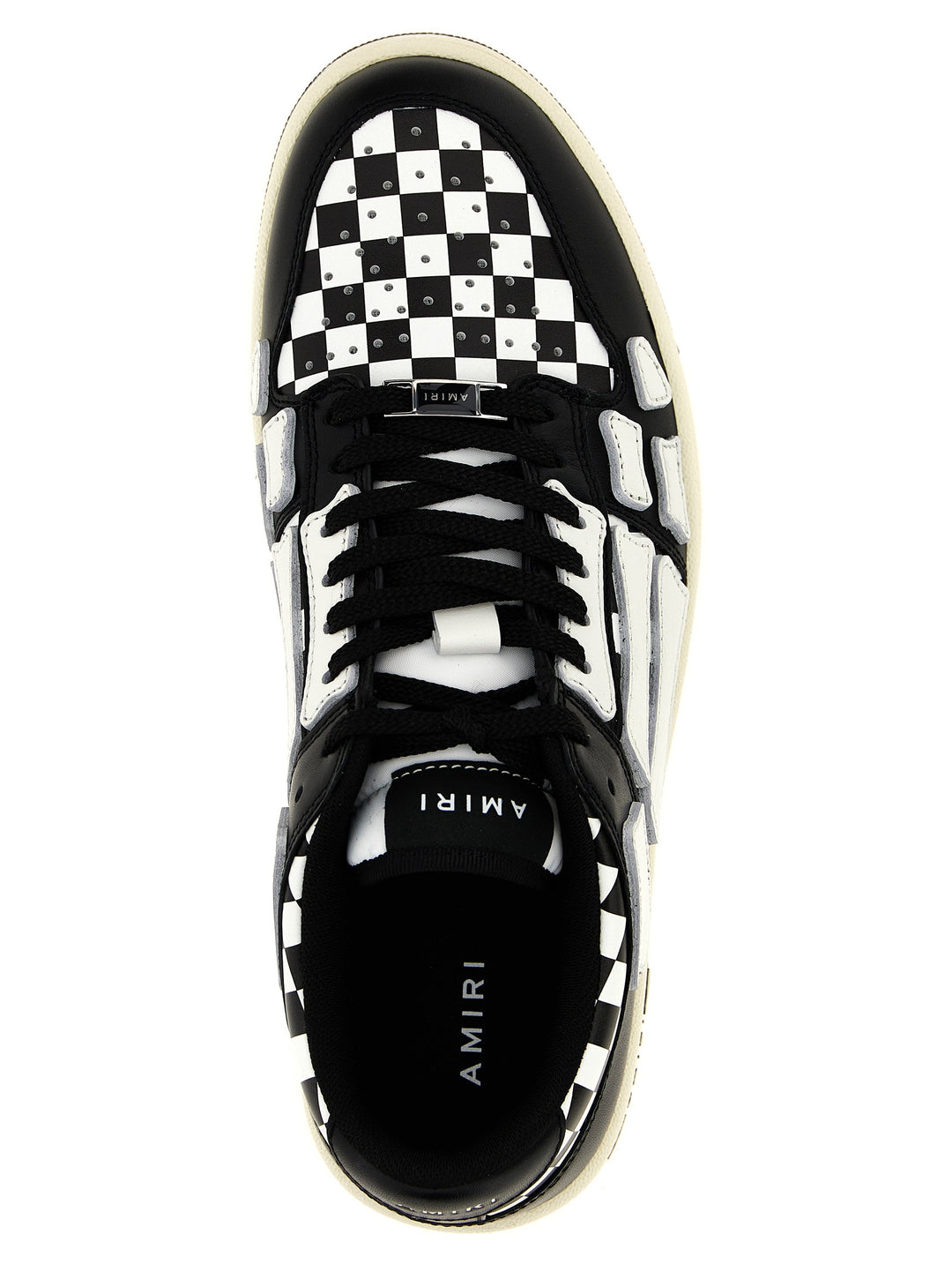 Checkered Skel Top Low Sneakers White/Black