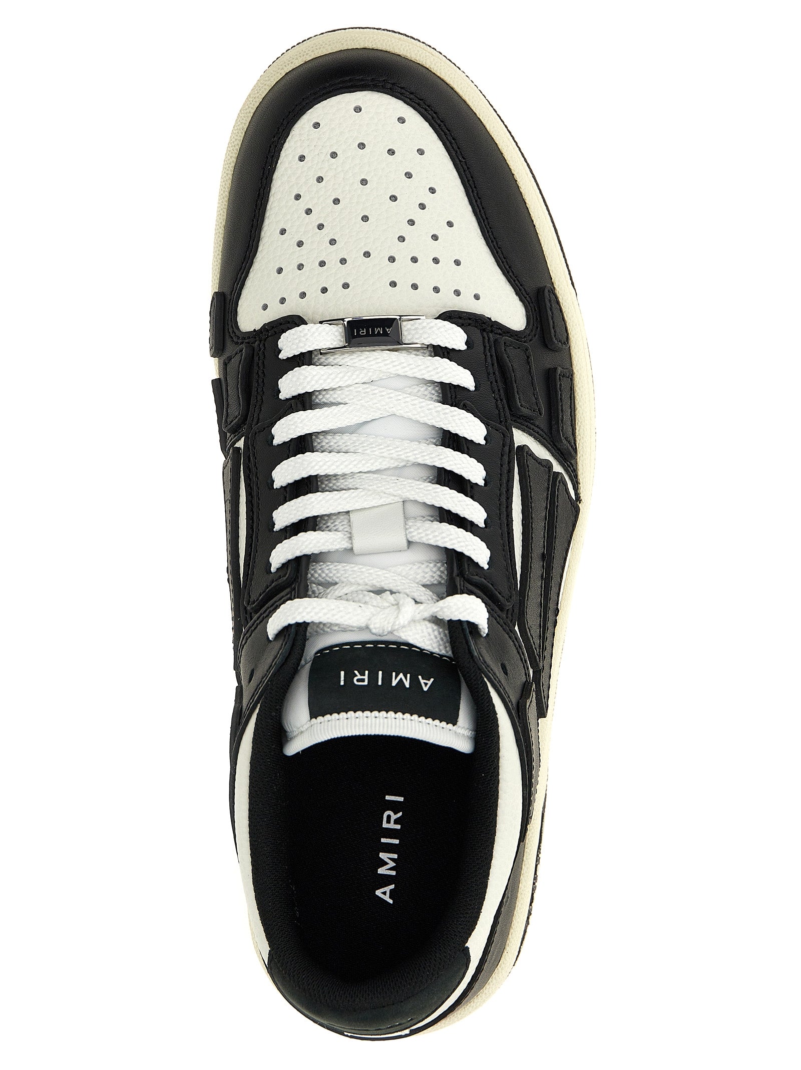 Amiri Skel Top Low Sneakers White/Black | Wanan Luxury