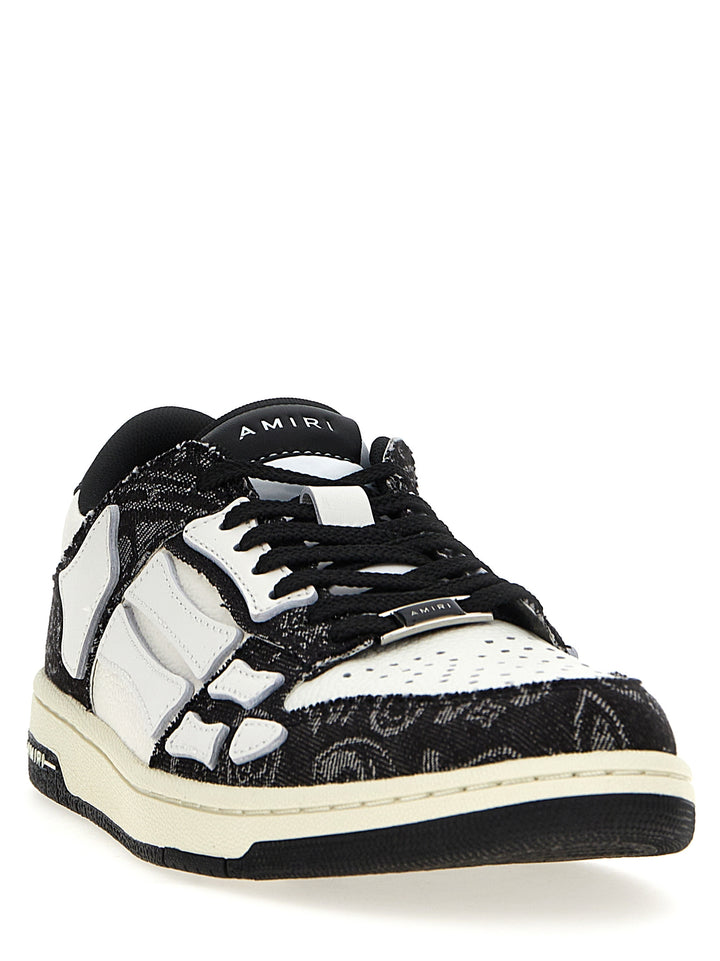 Bandana Denim Skel Top Low Sneakers White/Black