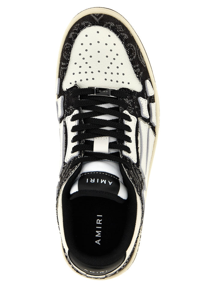 Bandana Denim Skel Top Low Sneakers White/Black