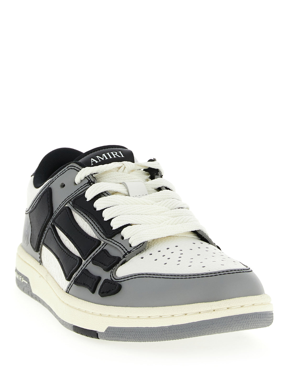 Amiri Varsity Skel Low Top Sneakers - Gray | e9350b4dc3b5fe954fcca44b2fa903497c5e0f8d