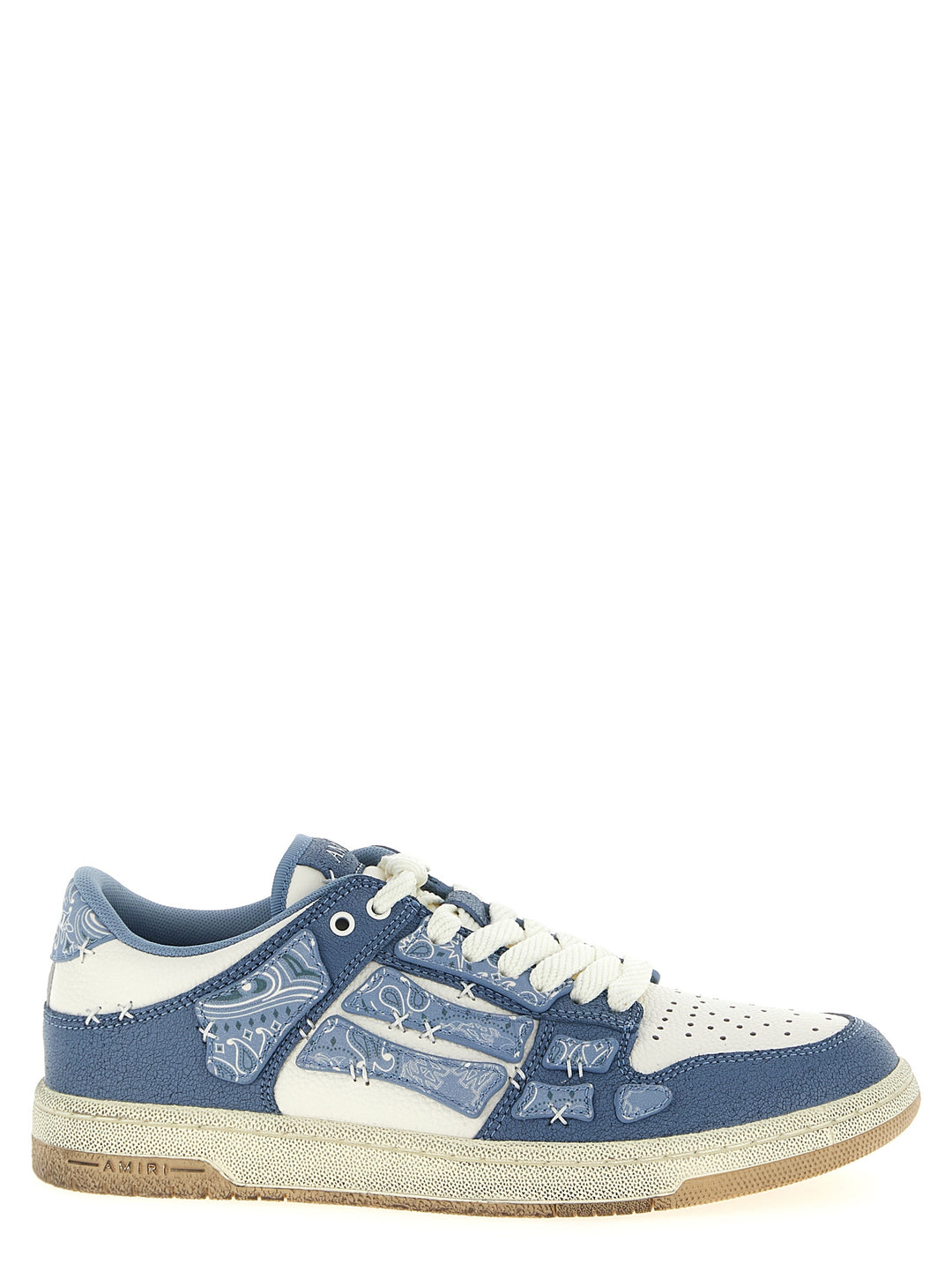 Amiri Bandana Skel Top Low Sneakers Blue Wanan Luxury