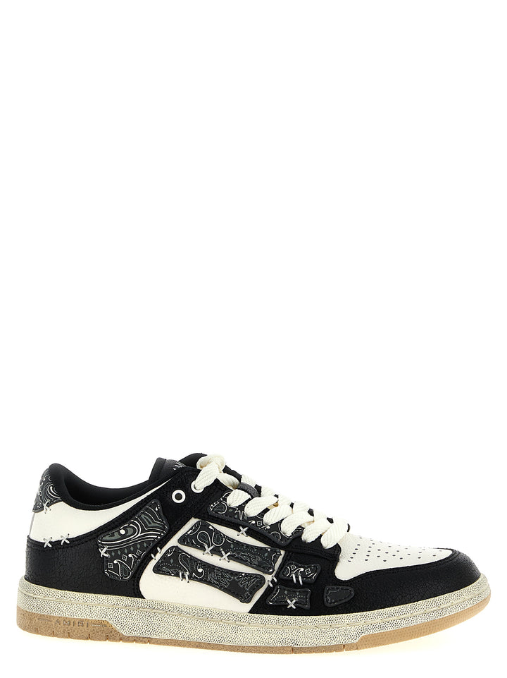 Amiri Bandana Skel Top Low Sneakers - Black | 27780b0b88f6267443e731c48f63e9af5a72b663