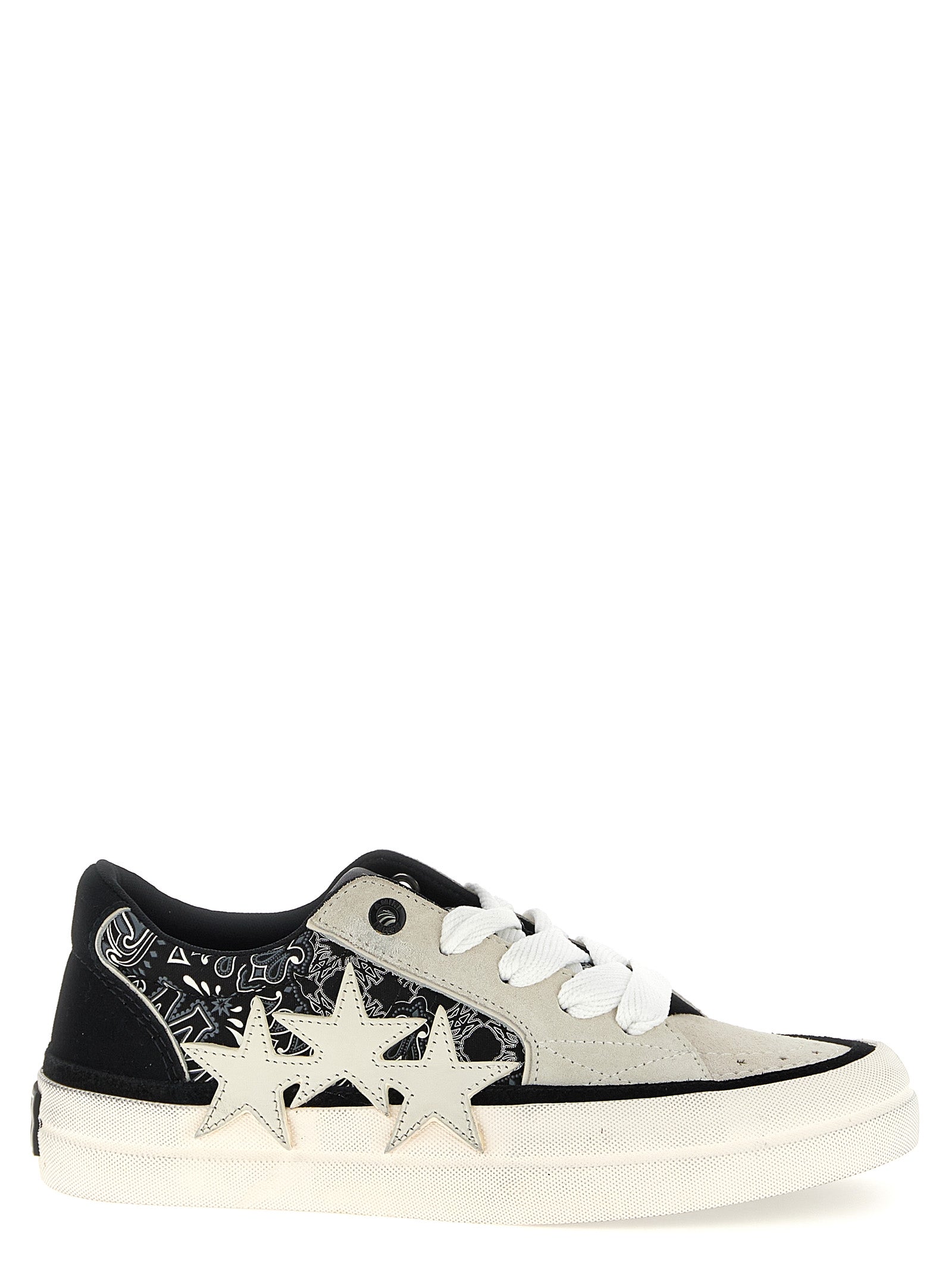 Amiri Bandana Sunset Skate Sneakers White/Black | Wanan Luxury