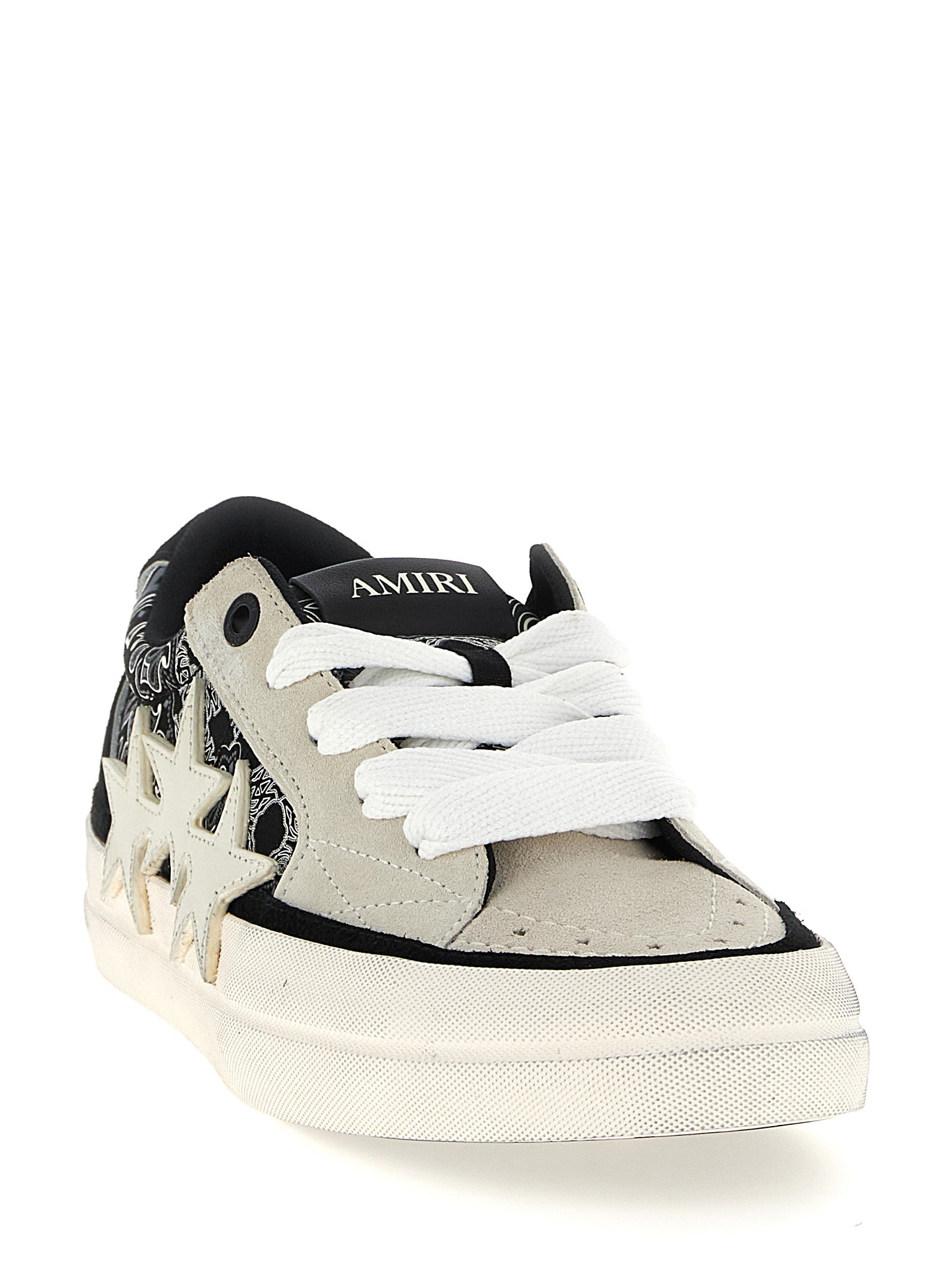Amiri Bandana Sunset Skate Sneakers White/Black | Wanan Luxury