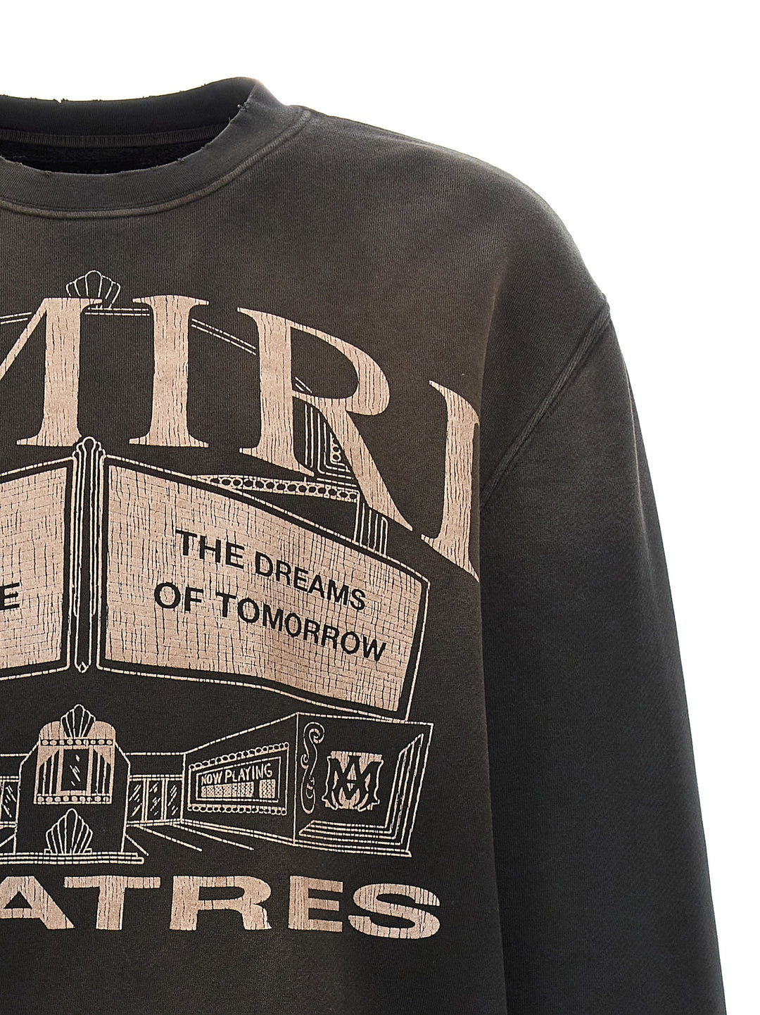 Amiri Theaters Vintage Sweatshirt Black