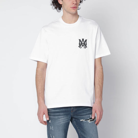 White Cotton T-Shirt With Logo