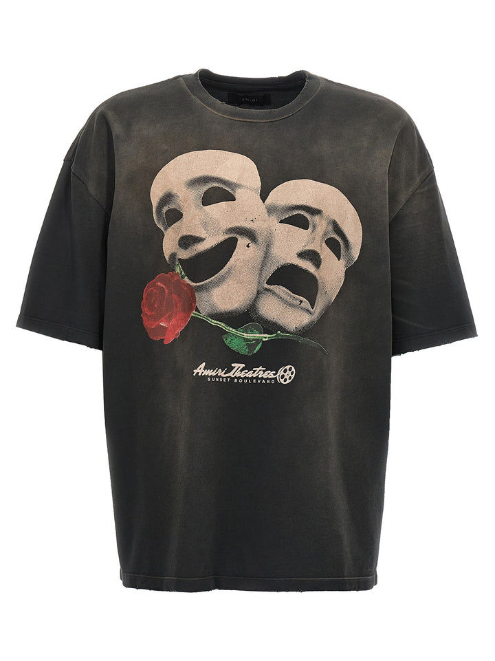 Theater Masks T-Shirt Black