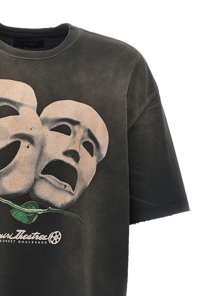 Theater Masks T-Shirt Black