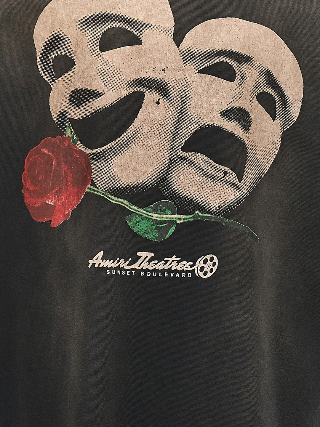 Theater Masks T-Shirt Black