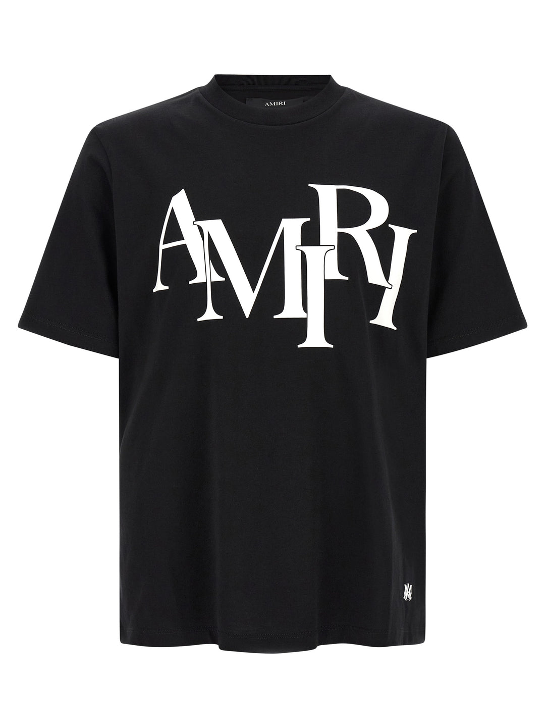 Amiri Staggered Logo T-shirt - Black | 75199e9d6aed37c638ec0cbdb5f8e0c7fb19cb9d