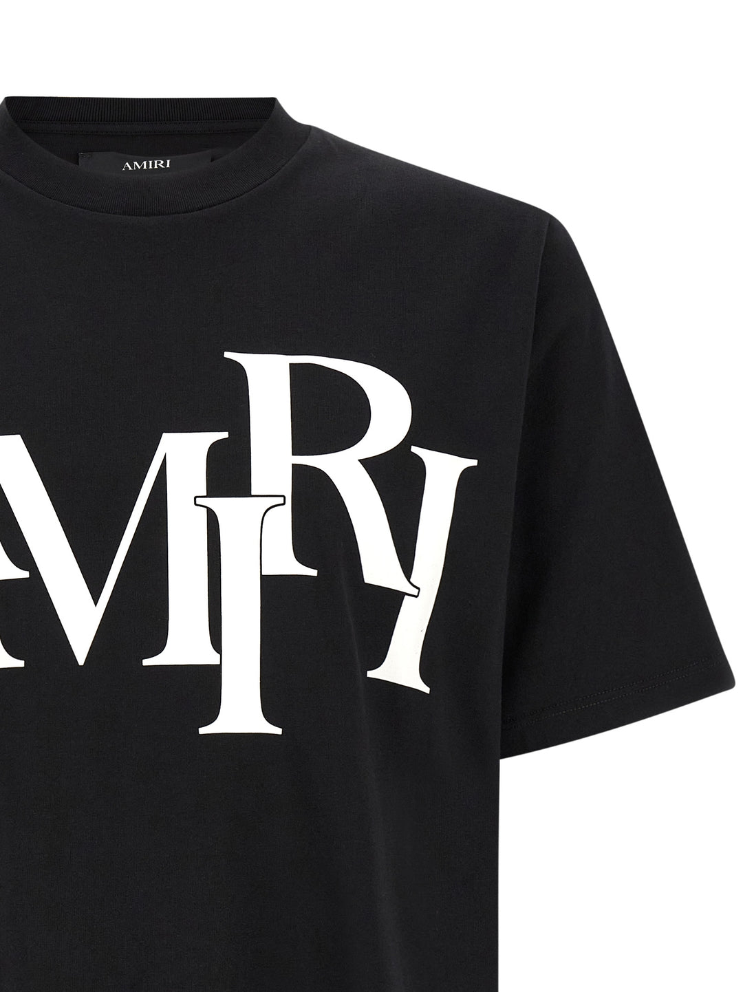 Amiri Staggered Logo T-shirt - Black | 0bb034c1b19938ab3562a75850dadce38590a48a