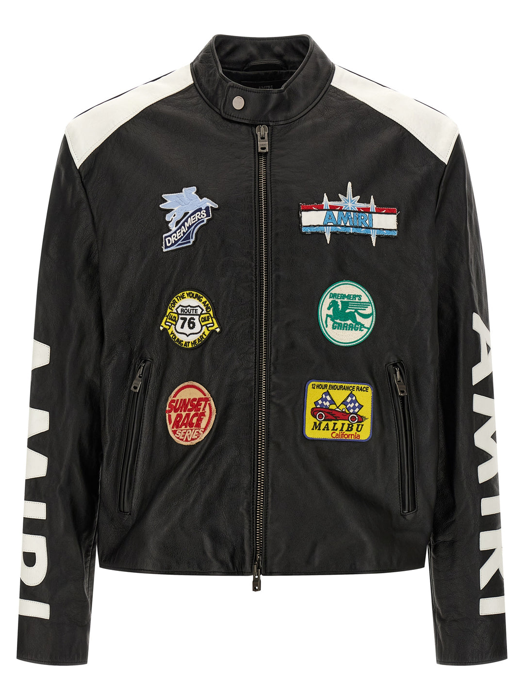 Amiri Amiri Patch Racer Puffer Jackets - Black | fae22e2e17f89e75506a10d440c16153458dcf93