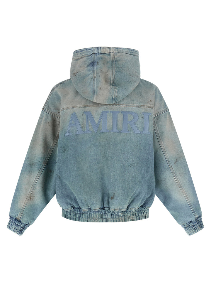 Amiri Ma Denim Sweatshirt - Blue | 85fec67dc5a86214aef6f40639b85d66a4bd0bb7