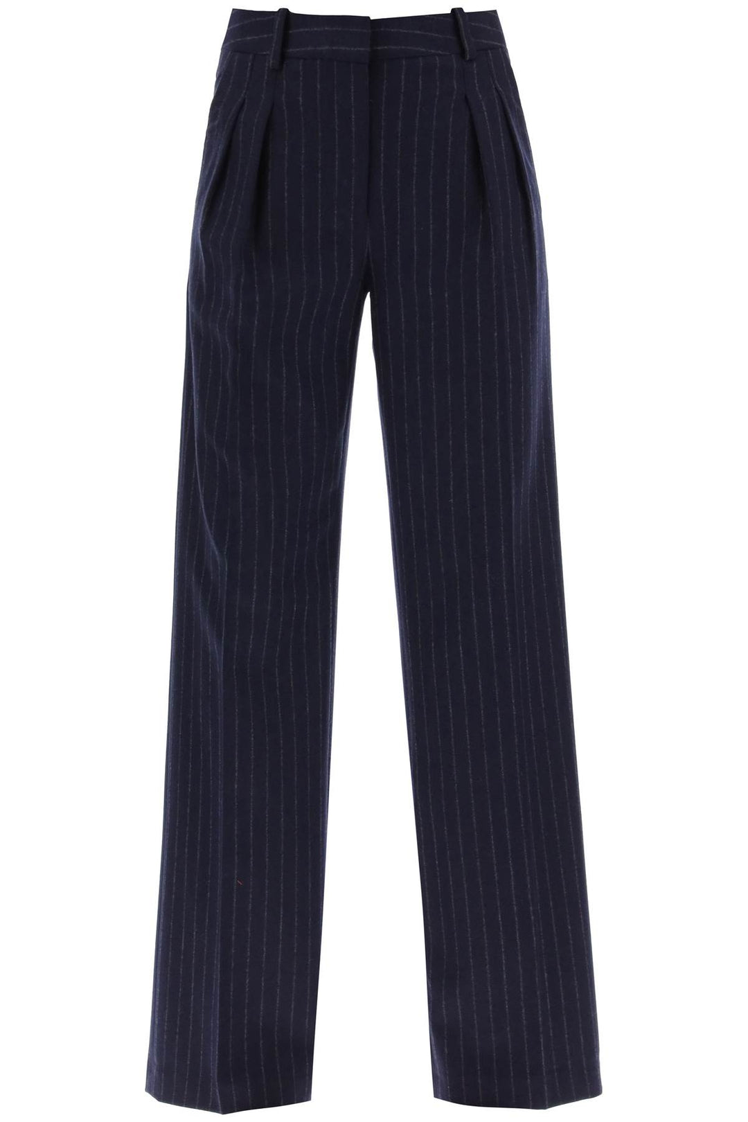 Amoya Pinstripe Wool Trousers