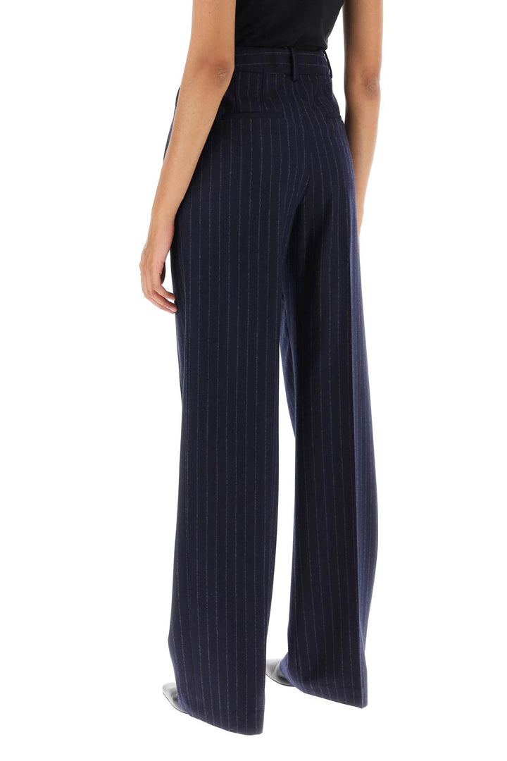 Amoya Pinstripe Wool Trousers