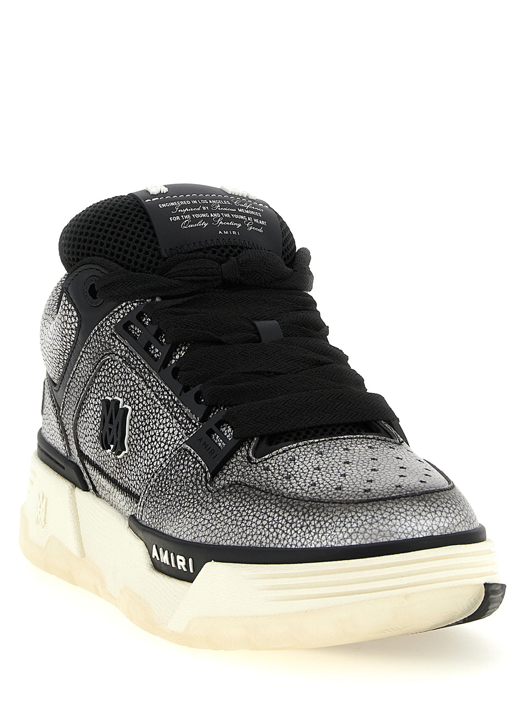 Amiri Pebbled Ma-1 Sneakers - Gray | 23e6cd0239b8f69d8e6c4252d022f50ff90e468e