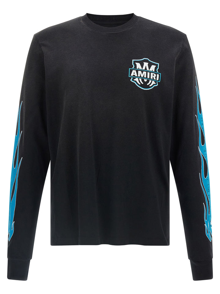 Amiri Amiri Eagle Flames T-shirt - Black | 30191207bed2e5ae2c71b26db5c903dfe5f9962f