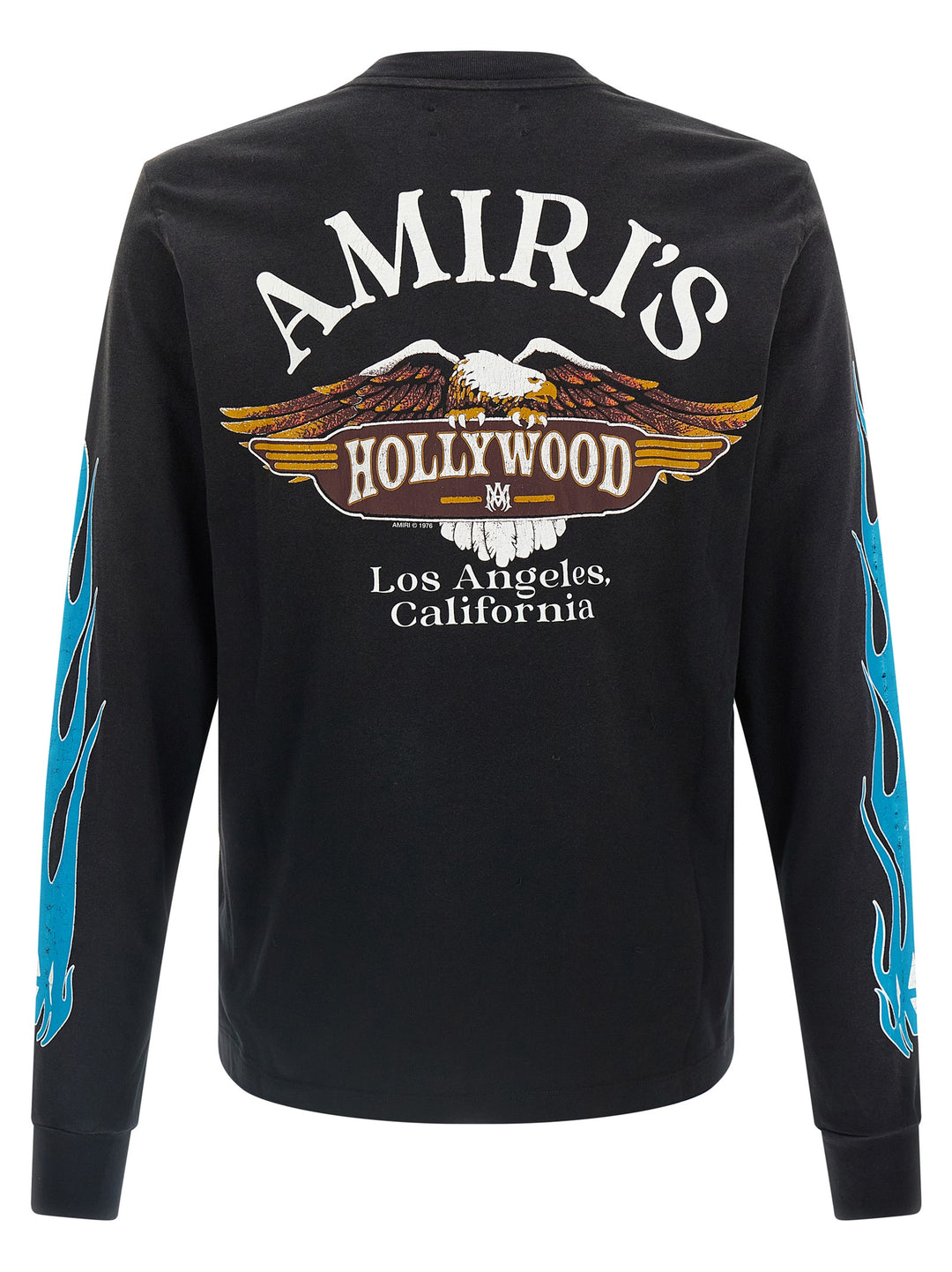 Amiri Amiri Eagle Flames T-shirt - Black | 35be1b9103e59e511a3dac667ce5ea90ebc69de7