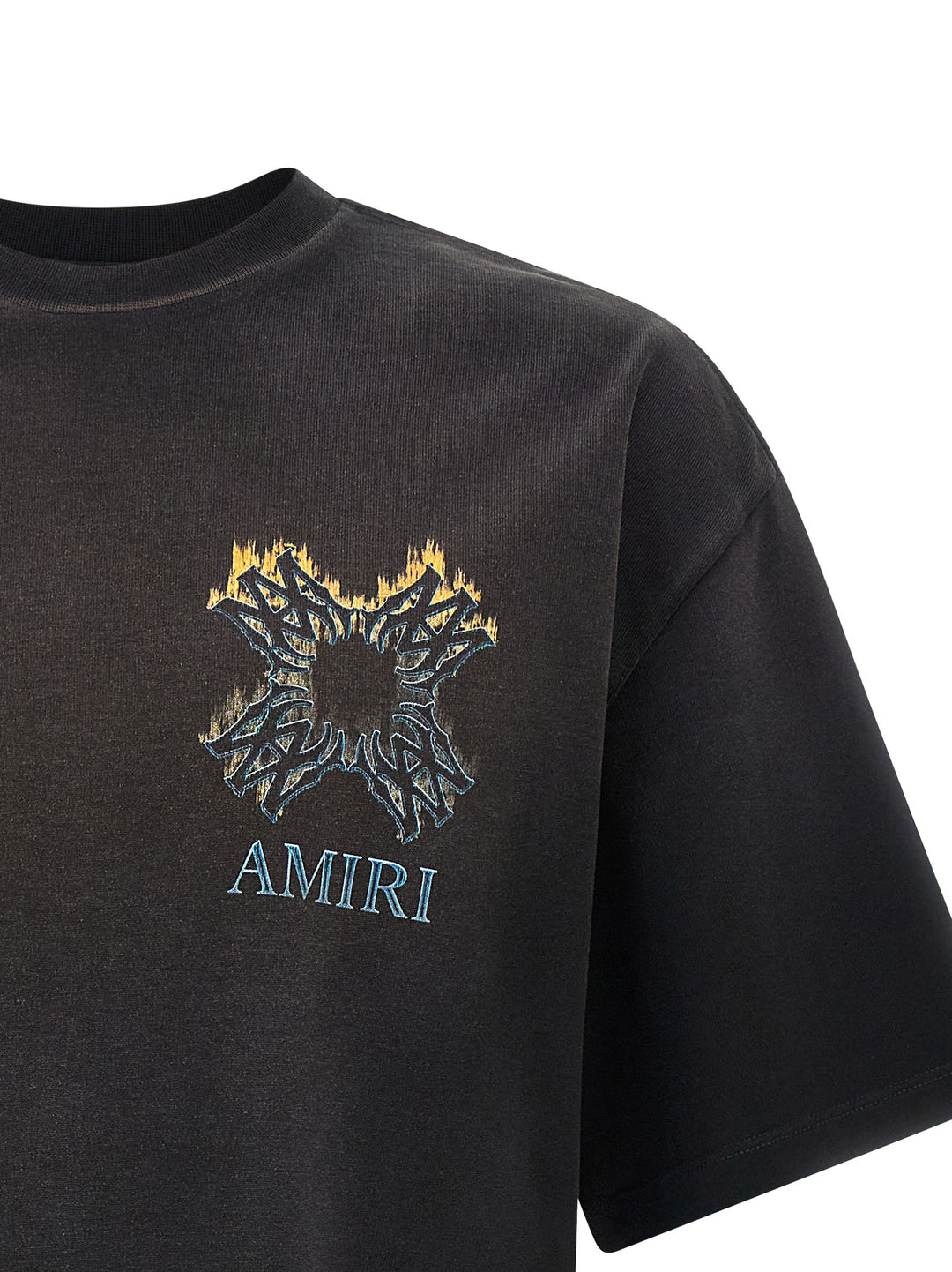 Amiri Ma Quad Flames T-shirt - Black | 669a6e7d1ab69575952a817a8d6510caebc050c0