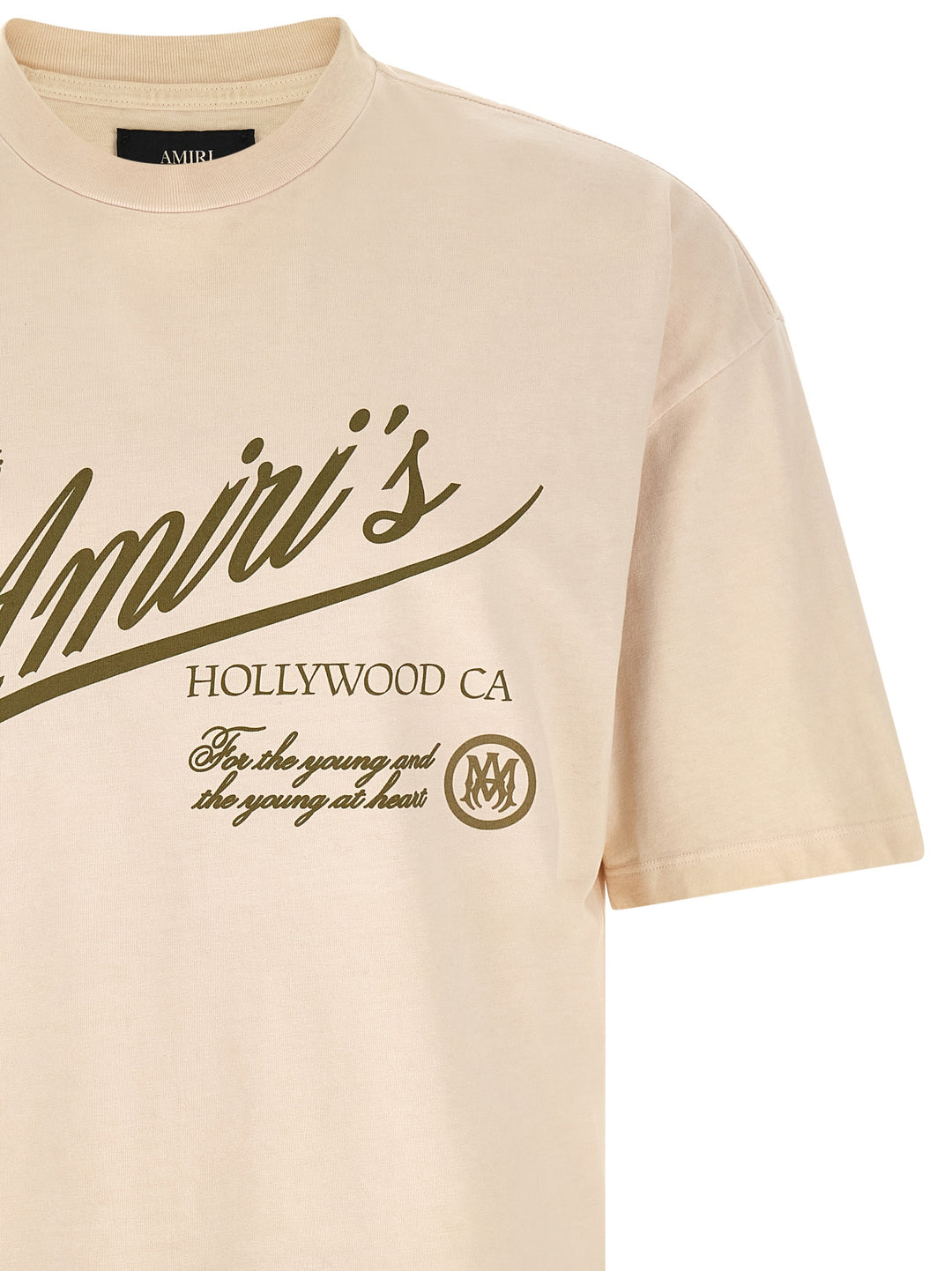 Amiri Cryst Qlty Goods Lj Skate T-shirt - Beige | 3209643e406246a08939130f5fe525e8185f1953