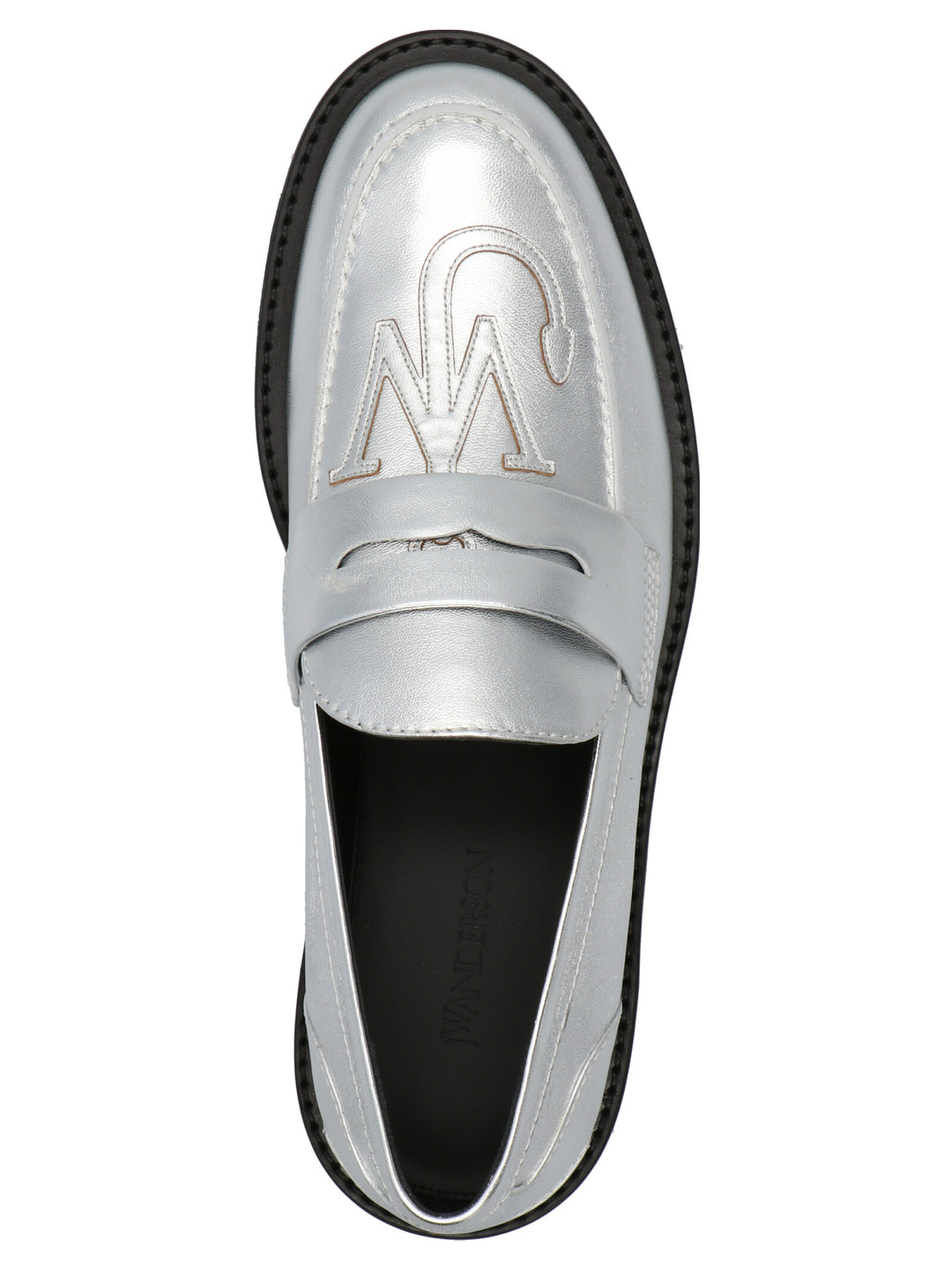 J.W. Anderson Logo Loafers - Silver | 4466bdaeb8e121ff80b930ba7c81063c49b853b4