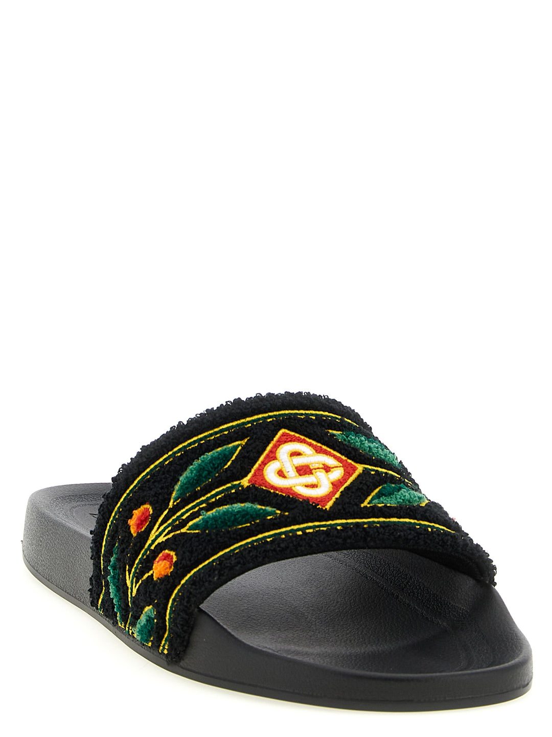 Casablanca Laurel Terry Sandals - Black | dd99686b74831ef3b583699ced77ed44d2bda27d