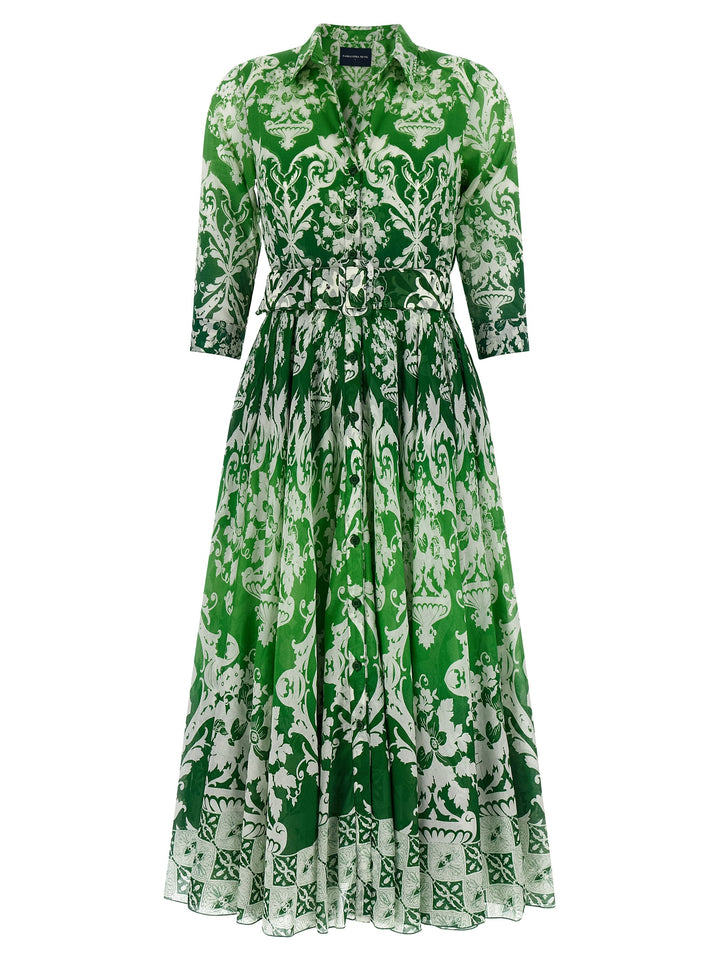 samantha sung aster midi dress Samantha Sung Aster Floral-Print Cotton Poplin Midi Dress