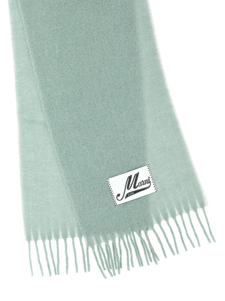 Logo Patch Scarf Scarves, Foulards Green