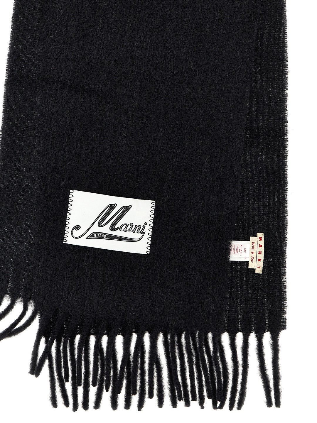 Logo Patch Scarf Scarves, Foulards Black