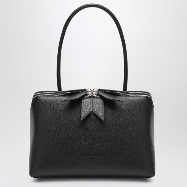 Black Garnet Leather L’ Altra Di Milano Shoulder Bag
