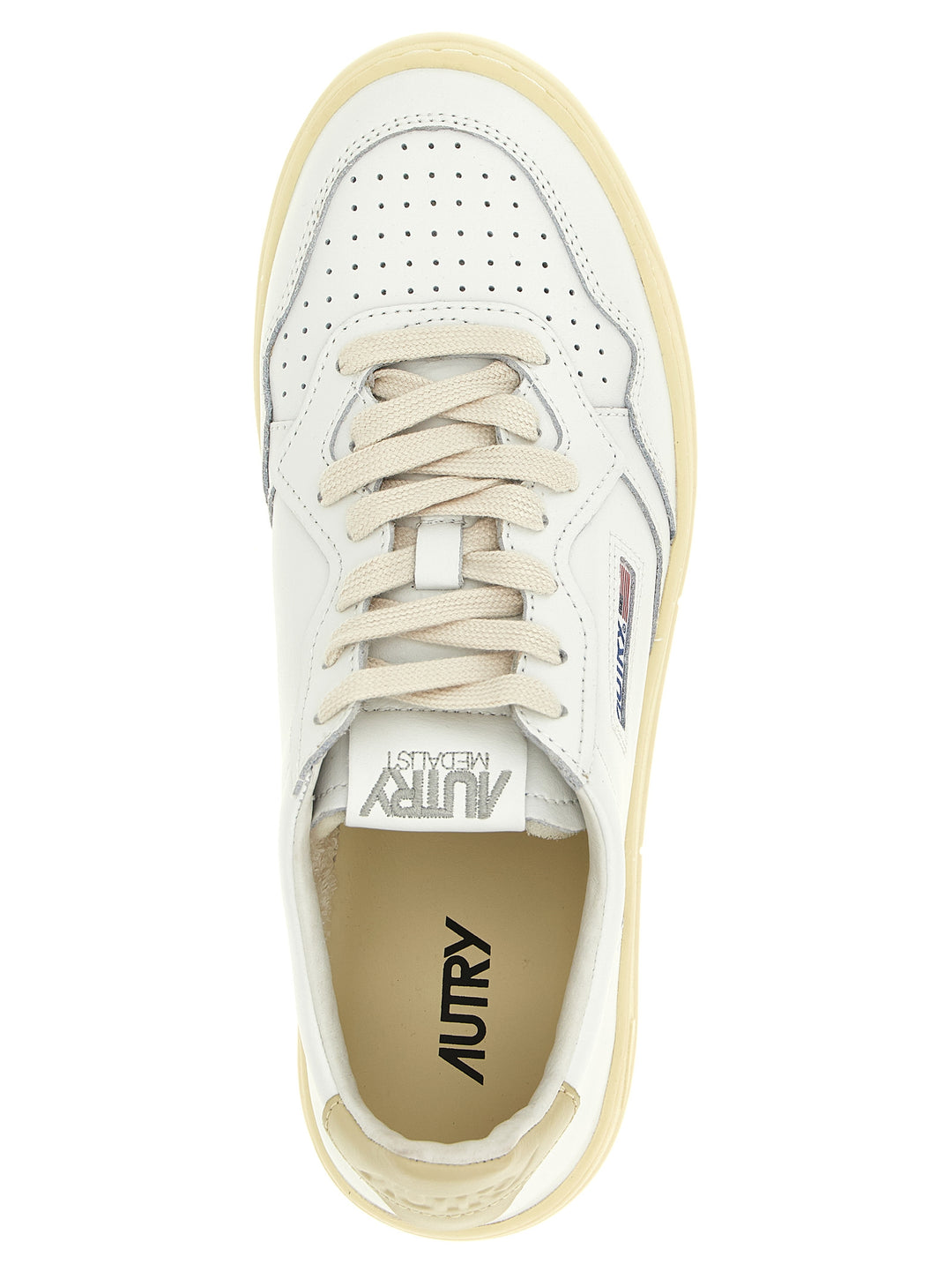 Autry Medalist Low Sneakers - Beige | 5c6536024eab49d36409cd3c6f528f8e171e739c