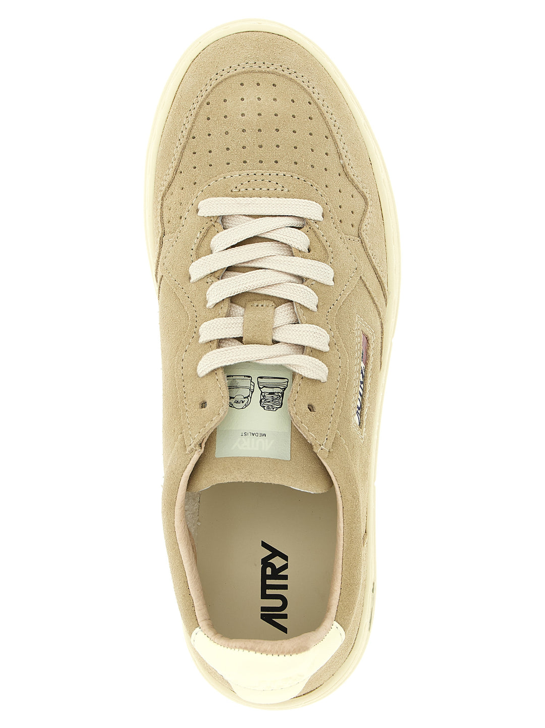 Autry Medalist Low Sneakers - Beige | 1ec0f5b34227d634753b4b16233b5bc5667ff307