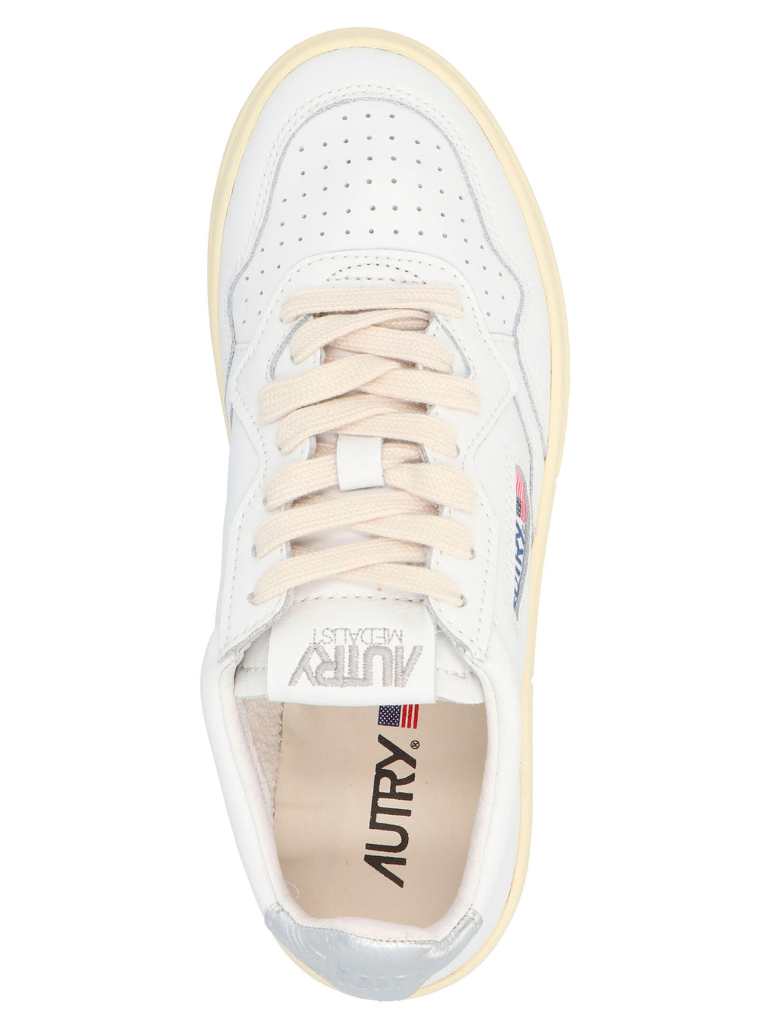 Autry Medalist Low Sneaker Sneakers - Silver | 9556d96fe35e765af4327612398212f3d0151a09