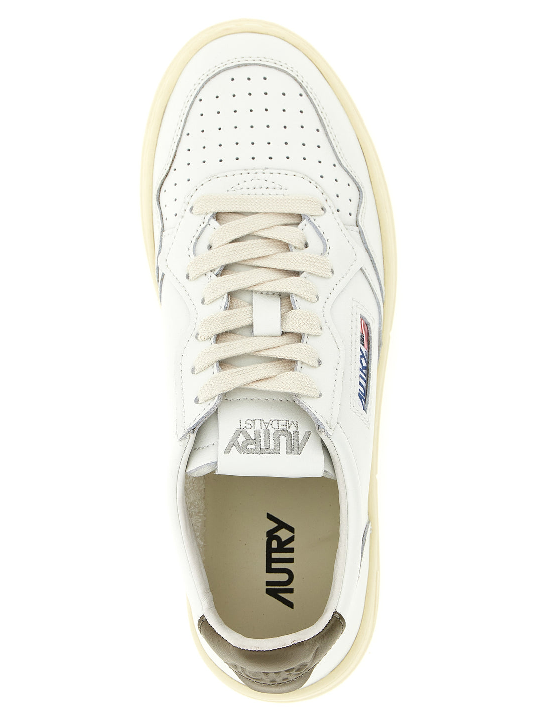 Autry Medalist Low Sneakers - Green | c17dcf2e8b718f4bb0db1338c3325e1c91e9abb6
