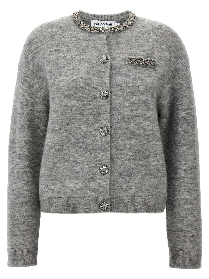 Grey Melange Sweater, Cardigans Gray