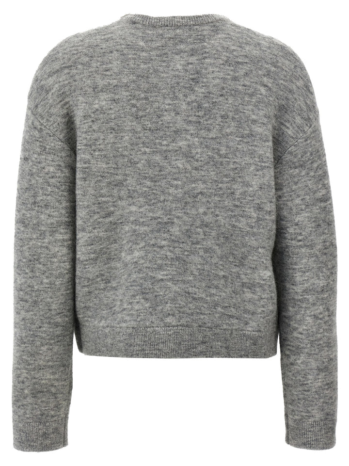 Grey Melange Sweater, Cardigans Gray