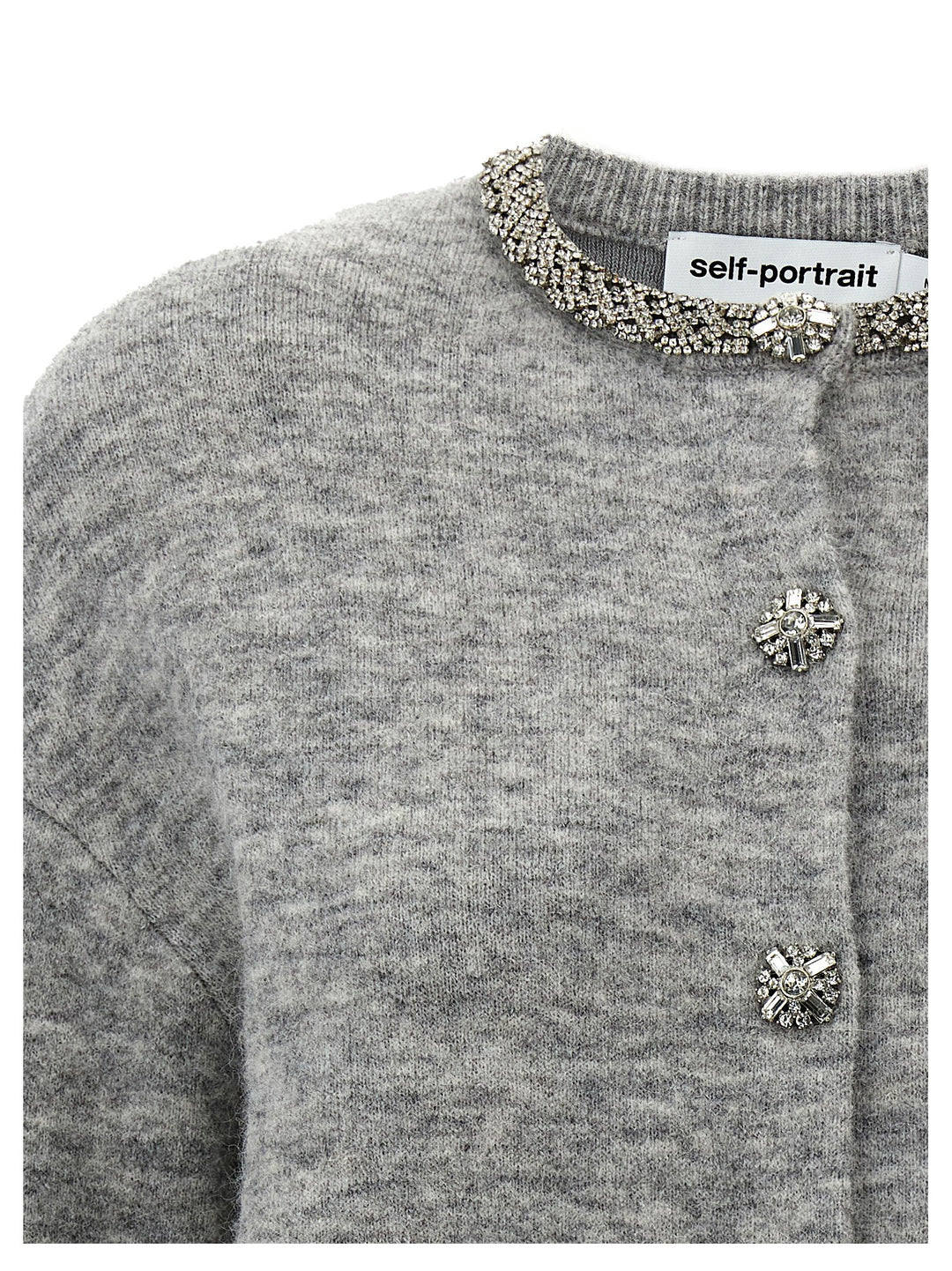 Grey Melange Sweater, Cardigans Gray