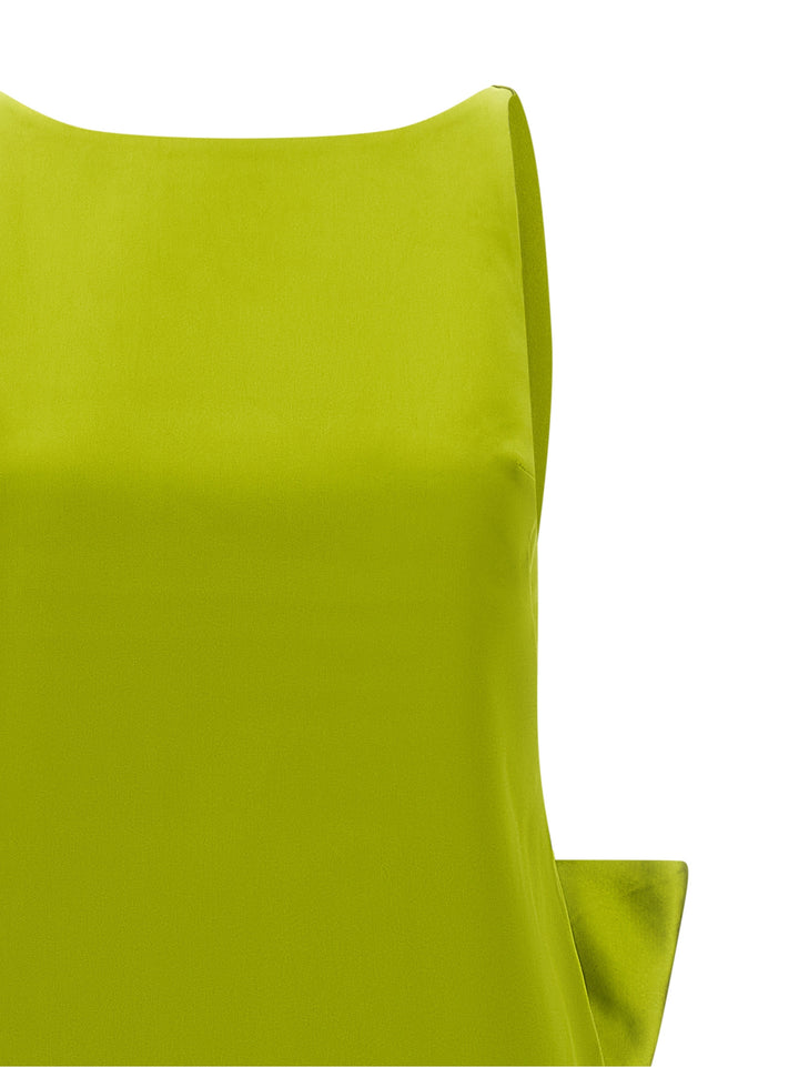 Self Portrait Maxi Bow Dress Dresses - Green | 22f26536ce70a69869bc288f2060d5e6b25a6f66
